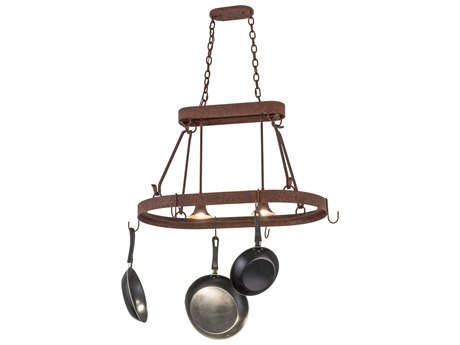 Meyda Rusty Nail Brown Drum Island Pendant