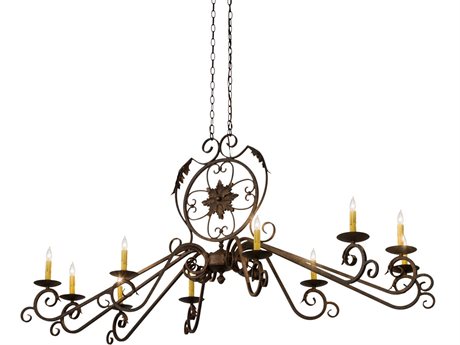 Meyda 10-Light Brown Island Pendant