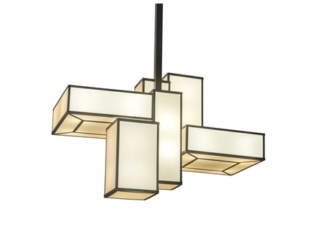 Meyda 16-Light Off White LED Geometric Island Pendant