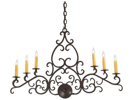Meyda 6-Light Bronze Island Pendant