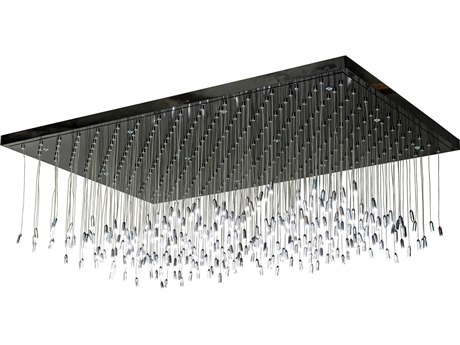 Meyda 300-Light Black LED Island Pendant