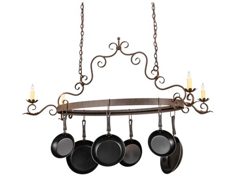Meyda 4-Light Brown Island Pendant