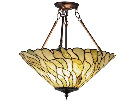 Meyda Willow 3-Light Yellow Pendant