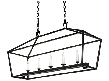 Meyda Kitzi 5-Light Flat Black LED Island Pendant