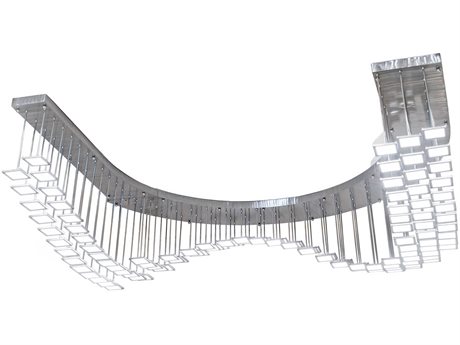 Meyda Kossar White Grey LED Pendant