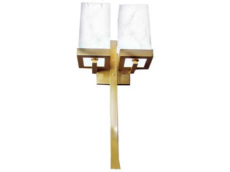 Meyda Laguna 2-Light Gold Brass Wall Sconce