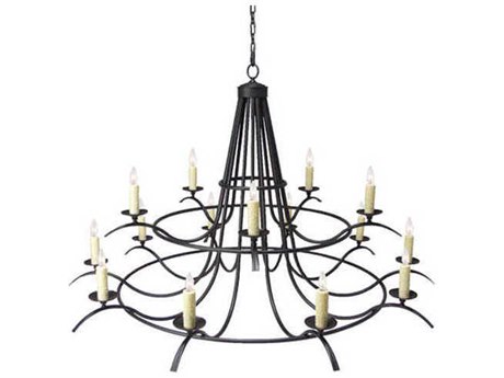 Meyda Octavia 15-Light Black Candelabra Chandelier