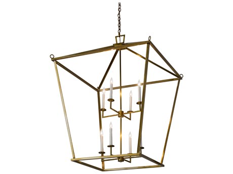 Meyda Kitzi 8-Light Brass Glass Candelabra Tiered Chandelier