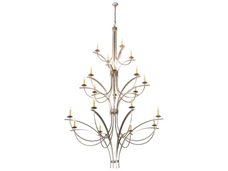 Meyda 20-Light Gold Glass LED Candelabra Tiered Chandelier