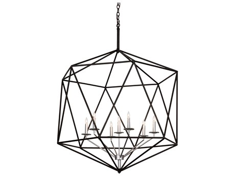 Meyda 7-Light Nickel Oil Rubbed Bronze Candelabra Chandelier