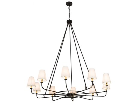 Meyda 10-Light Black Empire Chandelier