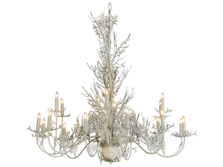Meyda Lodge 18-Light-Light Gray Candelabra Chandelier