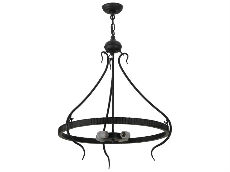 Meyda Roman 3 Arm Inverted Four Light Pendant Hardware