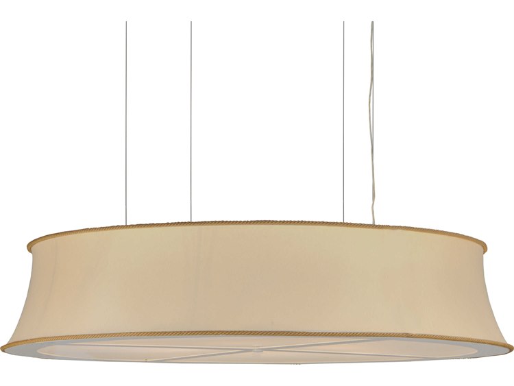 Meyda Lodge 6-Light Off White Pendant