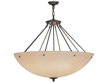 Meyda Madison 8-Light Bronze Bowl Pendant