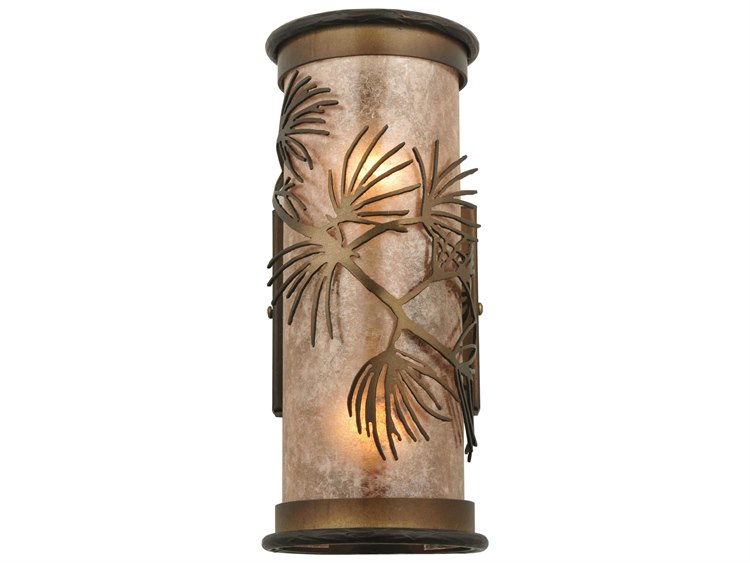 Meyda Lodge 2-Light Copper Wall Sconce