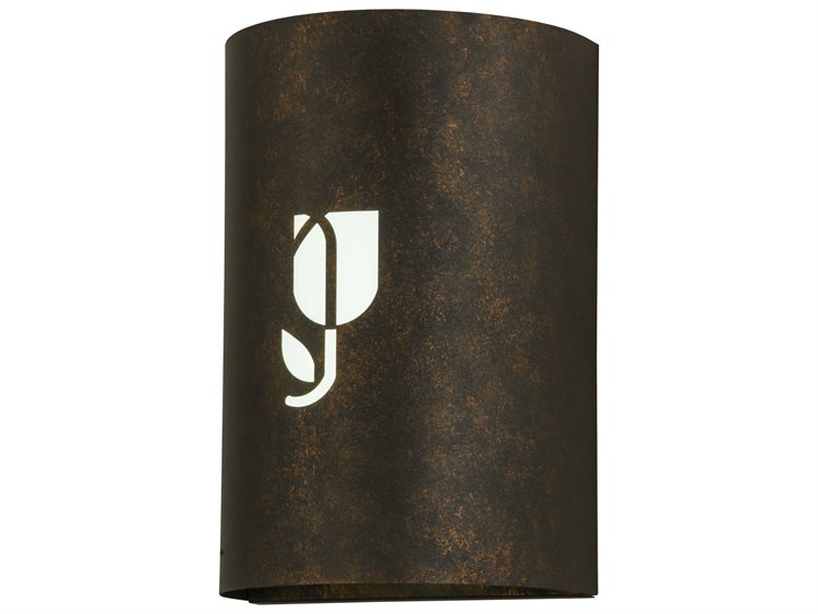 Meyda Lodge 1-Light Brown LED Wall Sconce