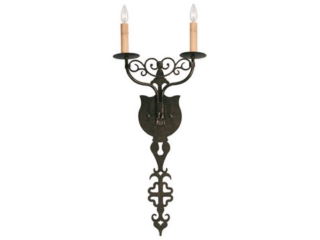 Meyda Merano 2-Light Pompeii Gold Wall Sconce
