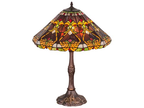 Meyda Lighting Middleton Mahogany Bronze Table Lamp