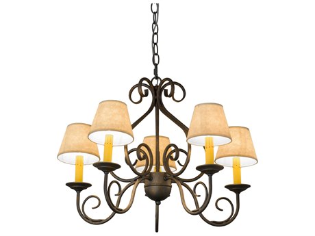 Meyda Jenna 5-Light Bronze Empire Chandelier