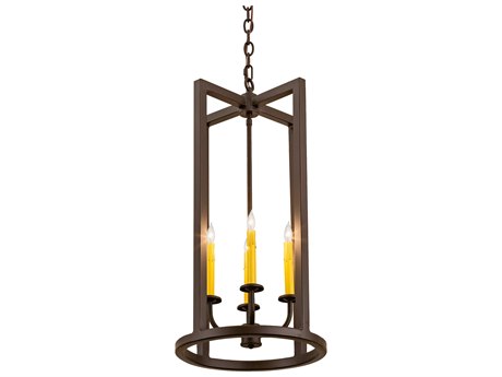 Meyda 4-Light Bronze Candelabra Chandelier