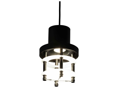 Meyda 1-Light Black Glass Mini Pendant