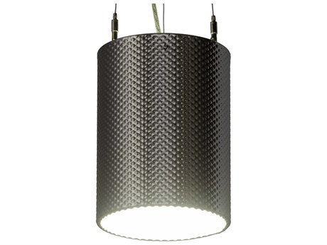 Meyda Led Steel Glass Cylinder Mini Pendant