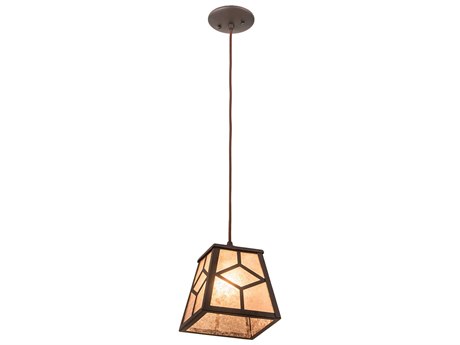 Meyda 1-Light Bronze Mini Pendant