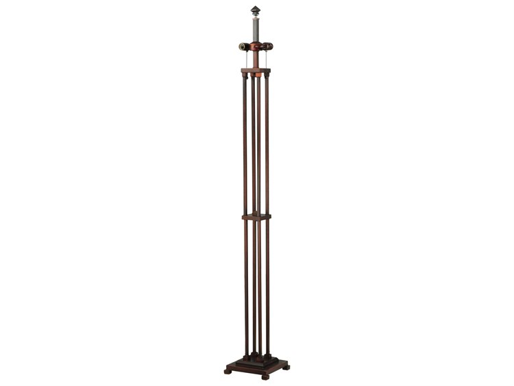Meyda Mission 4 Column Bronze Floor Lamp Base