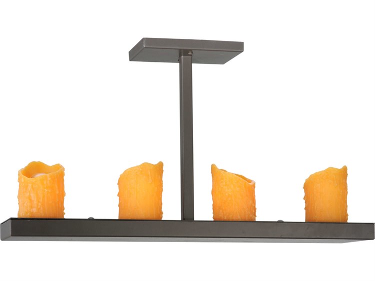 Meyda Loxley 4-Light Bronze Cylinder Island Pendant