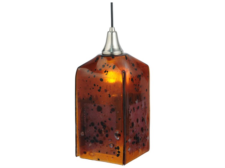 Meyda Metro Fusion 1-Light Nickel Lantern Mini Pendant