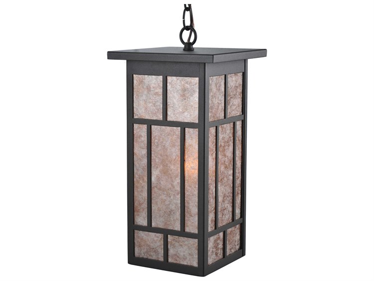 Meyda Mission 1-Light Brown Geometric Pendant