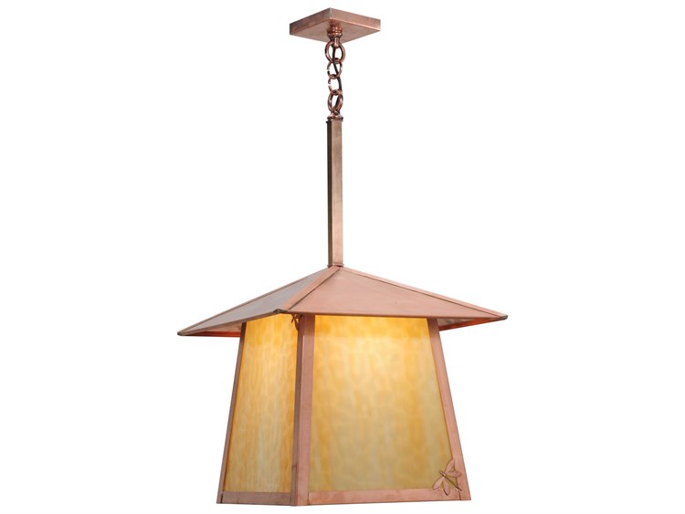 Meyda Mission 1-Light Copper Lantern Pendant