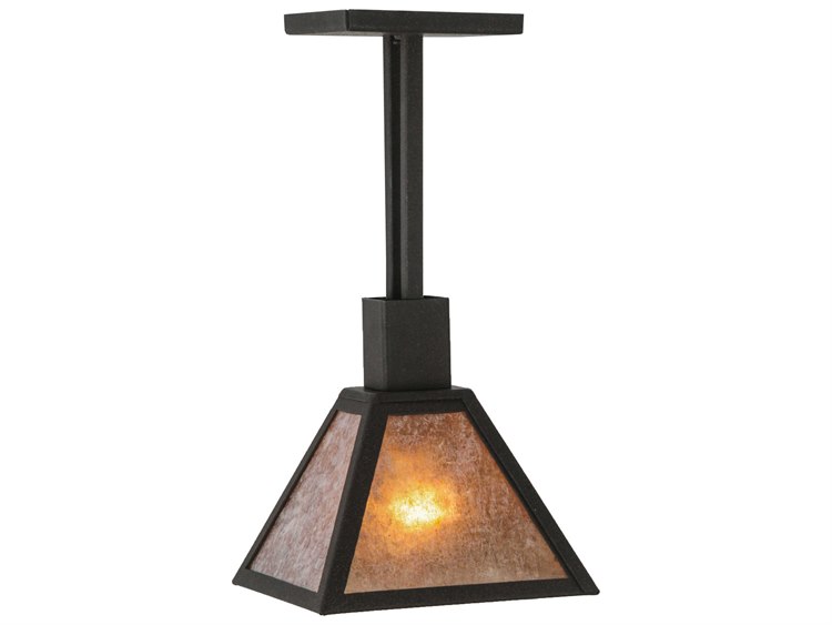 Meyda Mission 1-Light Brown Geometric Pendant