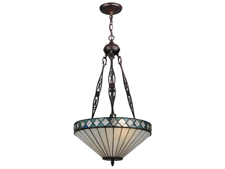 Meyda Mission 2-Light Bronze Pendant