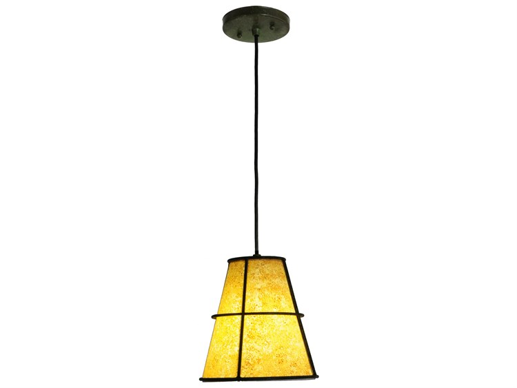 Meyda Mission 1-Light Black Empire Pendant