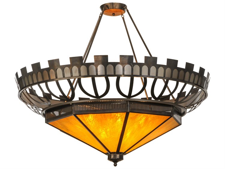 Meyda Mission 12-Light Bronze Pendant
