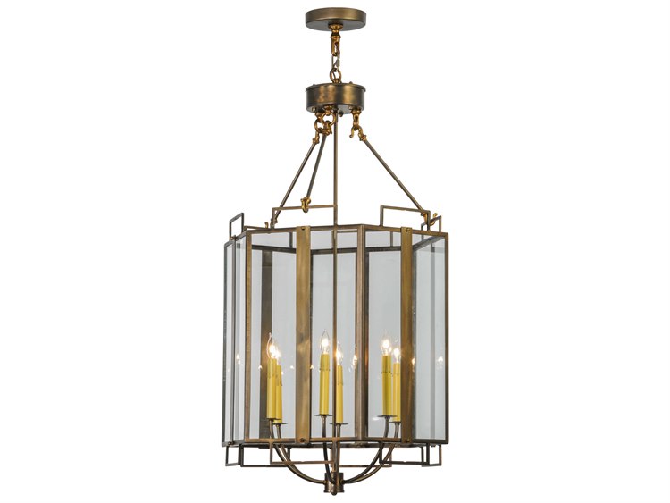 Meyda Mission 6-Light Bronze Pendant