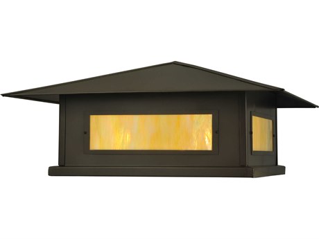 Meyda Seneca Stepping Stone Cinnamon Coffee Metallic 4-light Outdoor Pier Mount Light