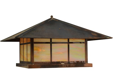 Meyda Seneca Double Bar Mission Bai Vintage 4-light Outdoor Pier Mount Light