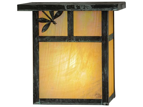 Meyda Hyde Park T Mission Dragonfly Outdoor Wall Light