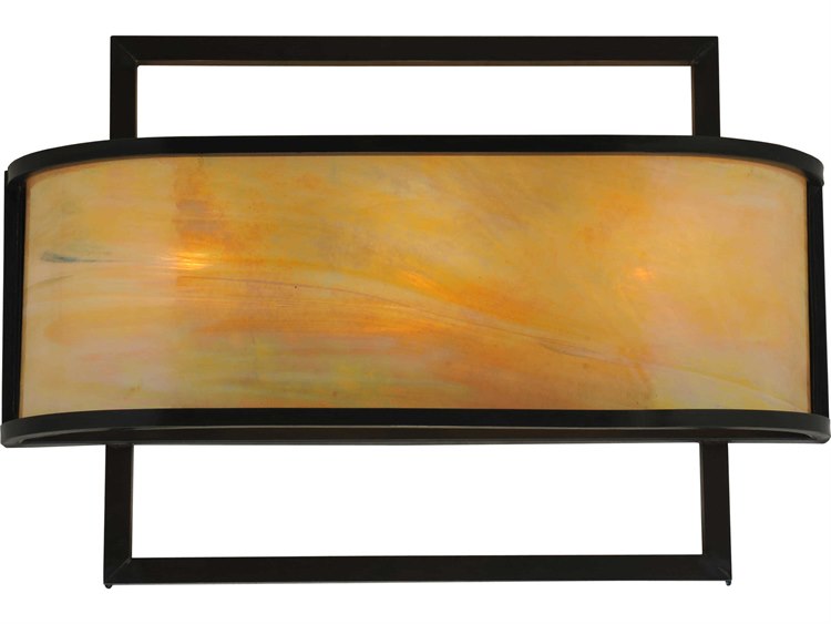 Meyda Mission 3-Light Brown Wall Sconce