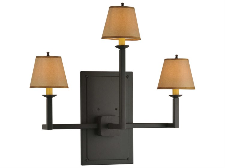 Meyda Mission 3-Light Bronze Wall Sconce