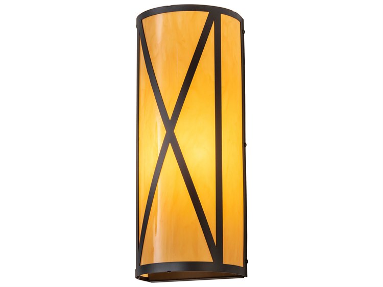 Meyda Mission 1-Light Brown Wall Sconce