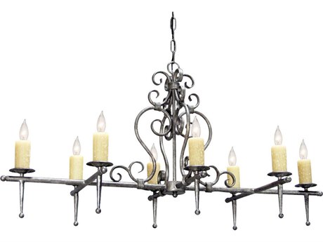 Meyda Monica 8-Light Silver Island Pendant