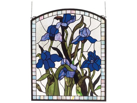 Meyda Iris Stained Glass Window