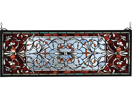 Meyda Versailles Transom Stained Glass Window