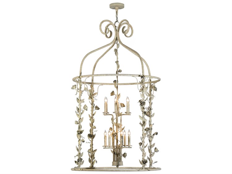 Meyda Nouveau 12-Light Brass Tiered Pendant