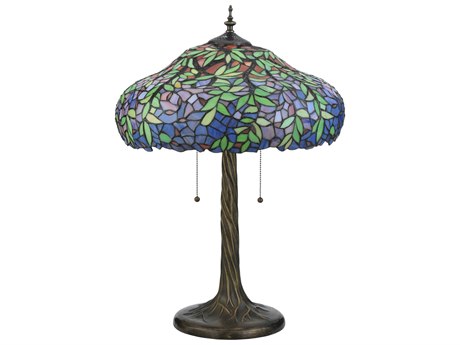 Meyda Duffner & Kimberly Laburnum Green Tiffany Table Lamp