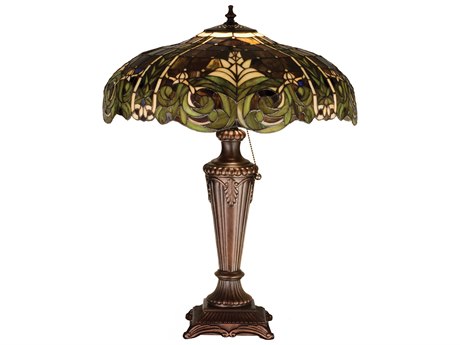 Meyda Bavarian Bronze Tiffany Table Lamp